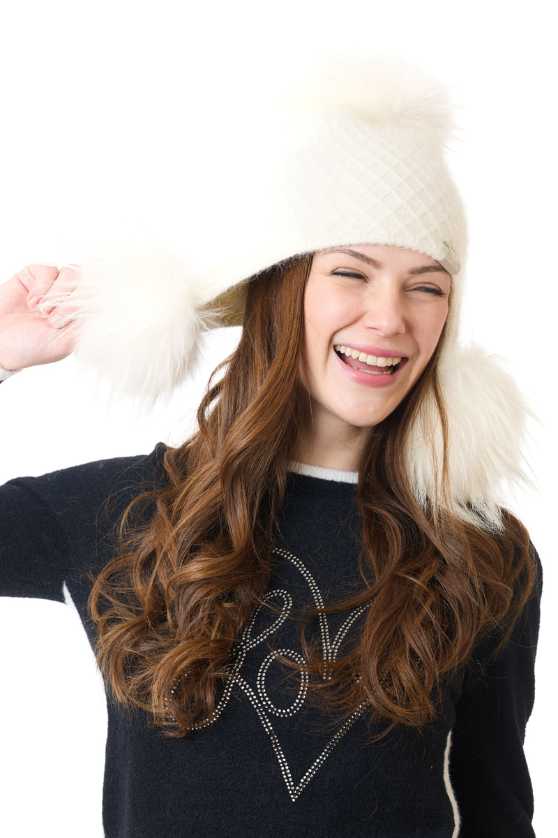 3 Poms hat
