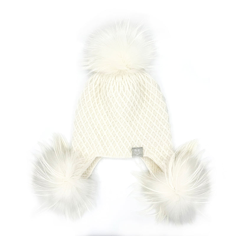 3 Poms hat