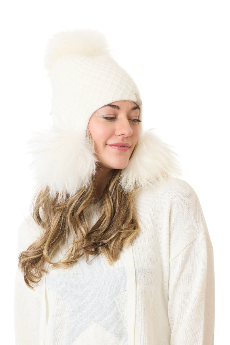 3 Poms hat