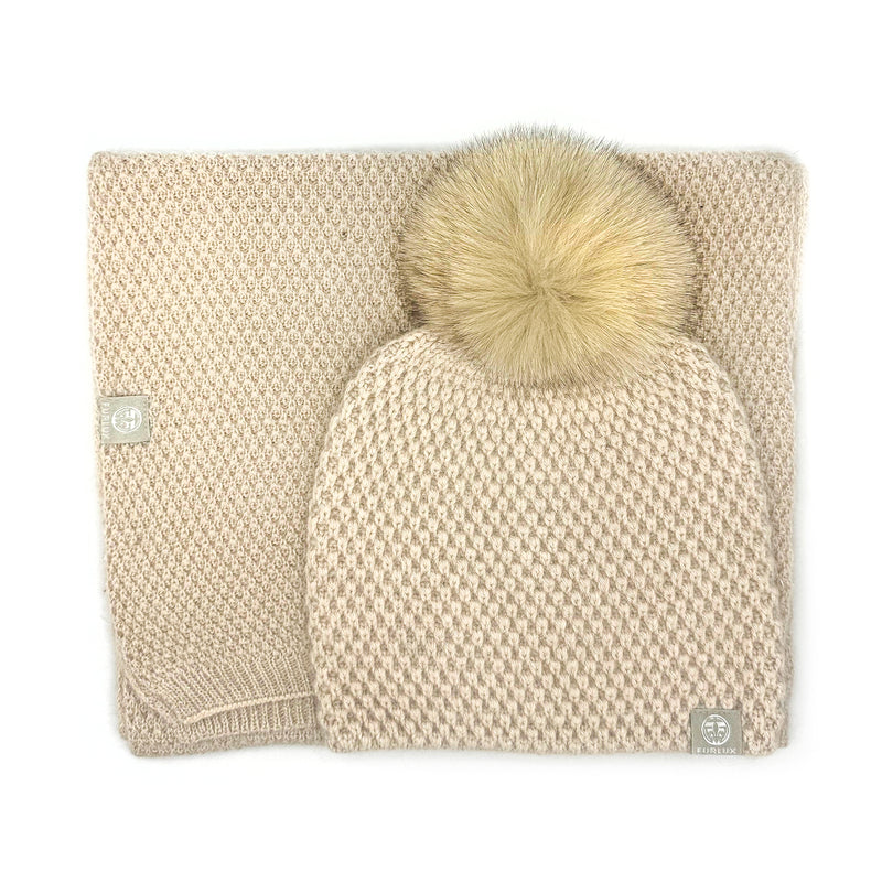 Ensemble chapeau foulard C2448